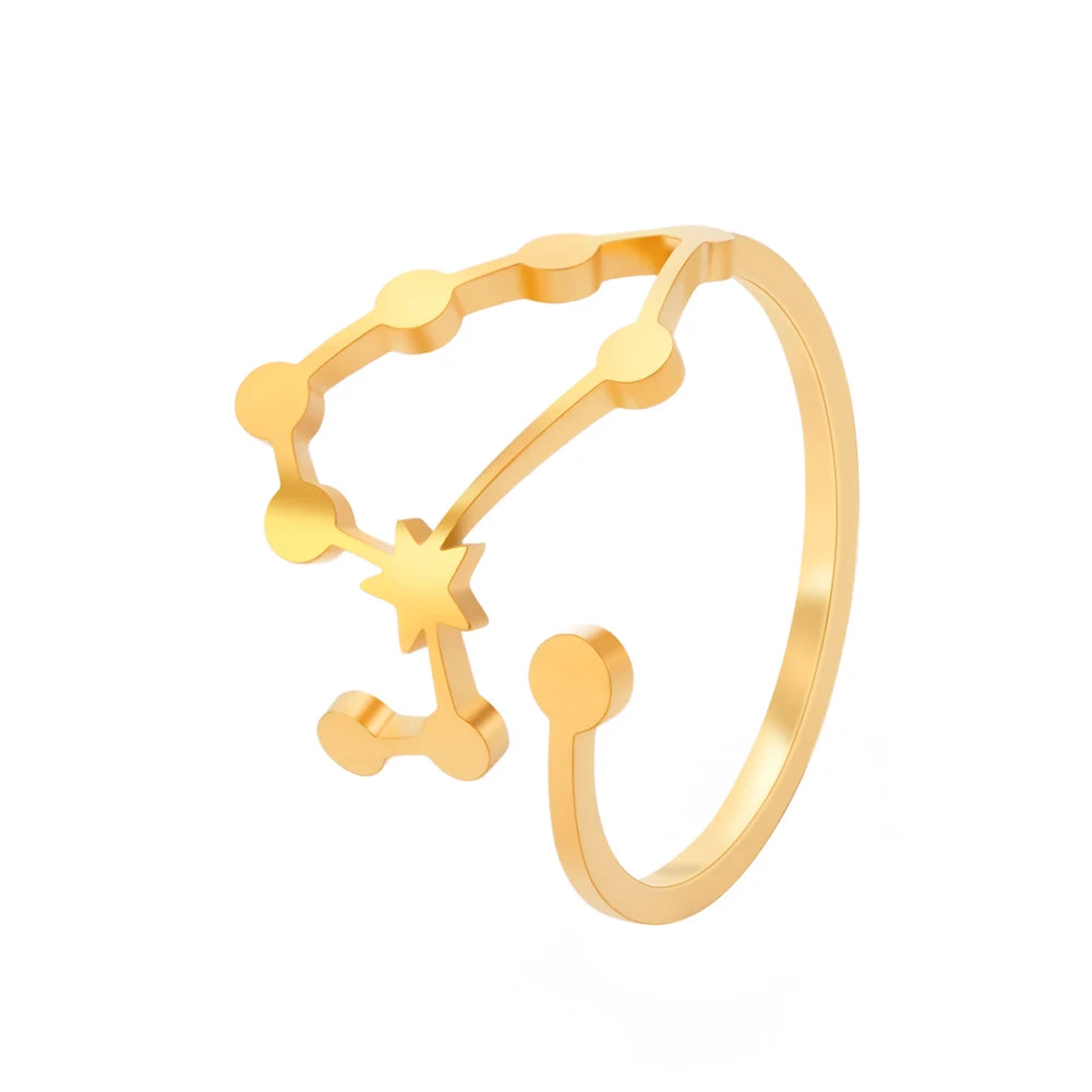 Minimalist Handmade Zodiac Ring