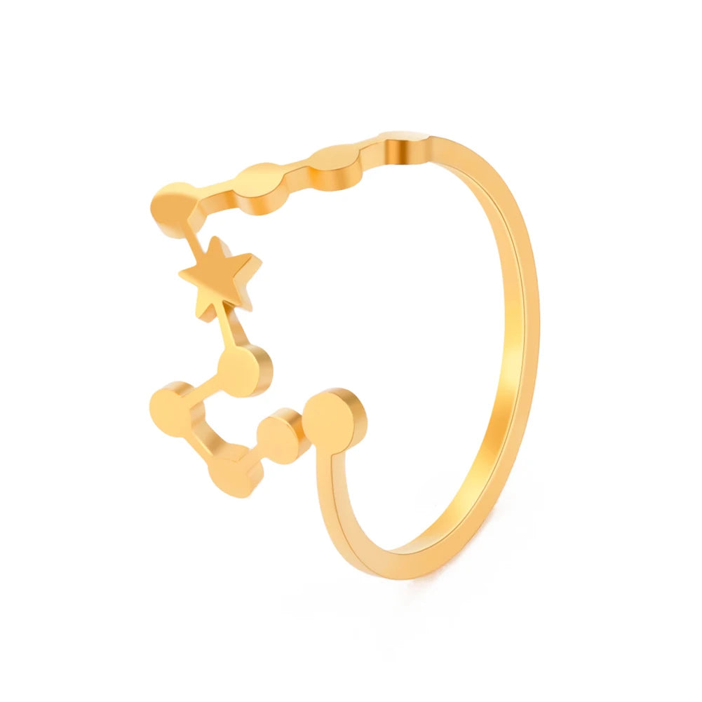 Minimalist Handmade Zodiac Ring