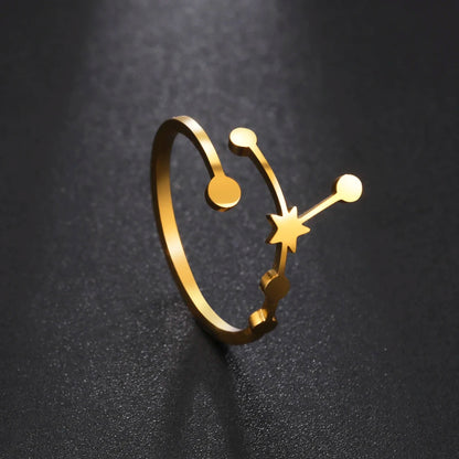 Minimalist Handmade Zodiac Ring