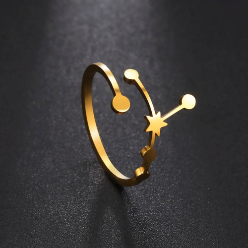 Minimalist Handmade Zodiac Ring