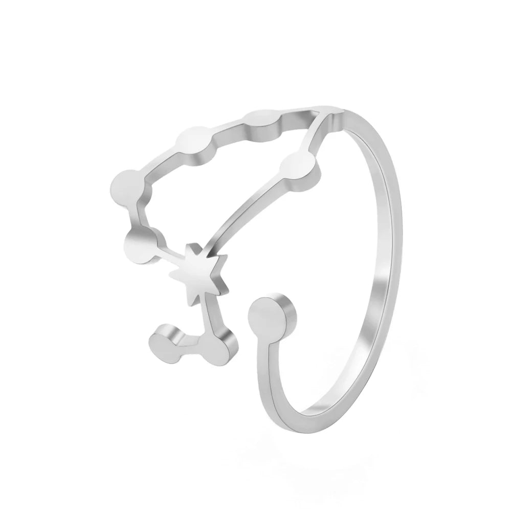 Minimalist Handmade Zodiac Ring