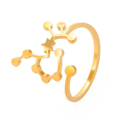 Minimalist Handmade Zodiac Ring