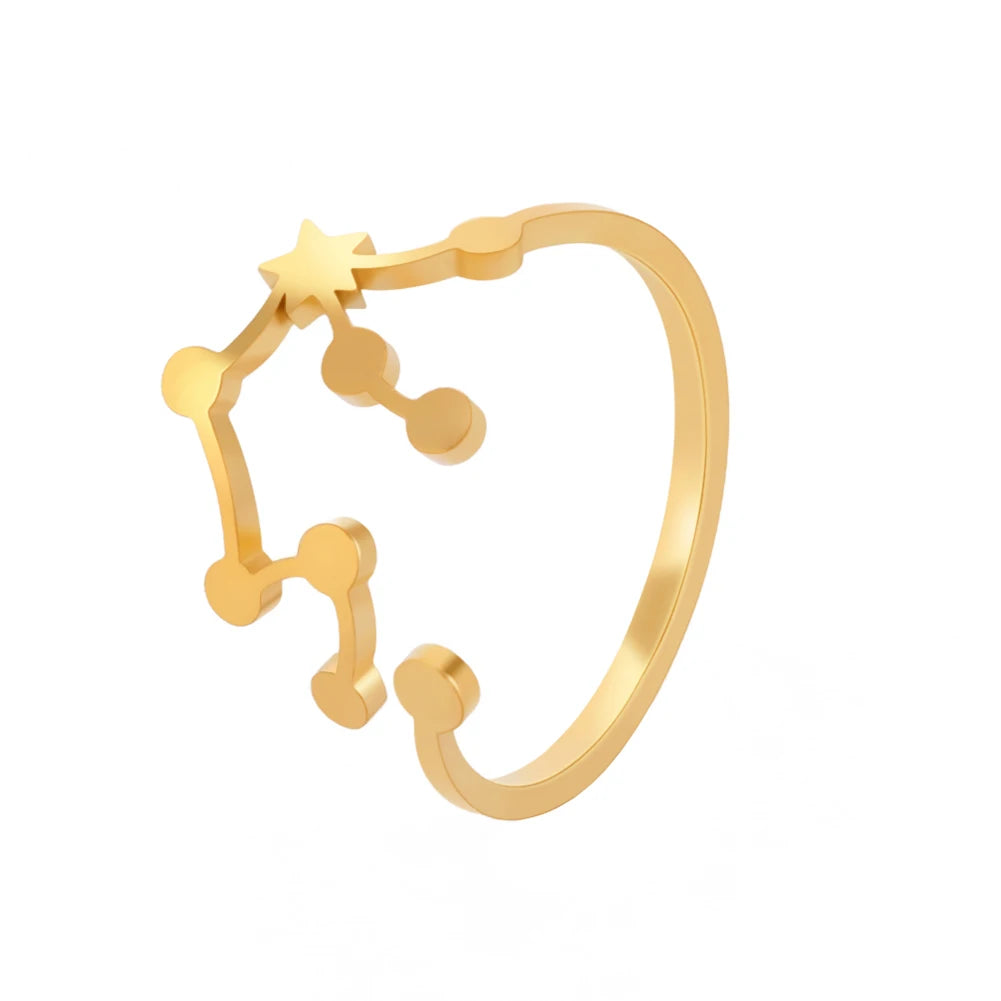 Minimalist Handmade Zodiac Ring