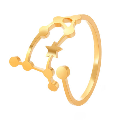 Minimalist Handmade Zodiac Ring