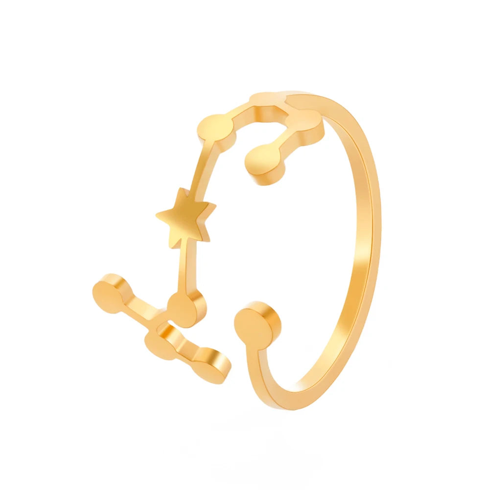Minimalist Handmade Zodiac Ring