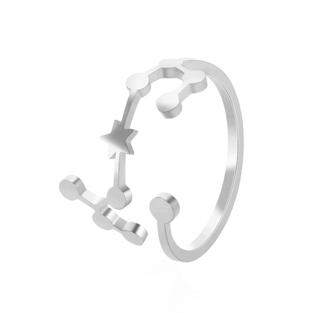 Minimalist Handmade Zodiac Ring