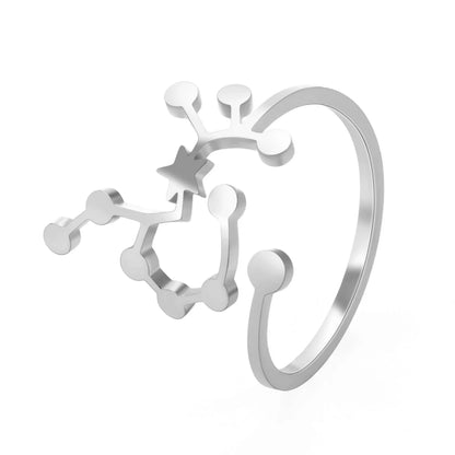 Minimalist Handmade Zodiac Ring