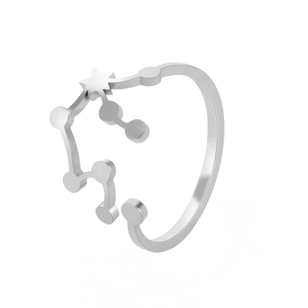 Minimalist Handmade Zodiac Ring