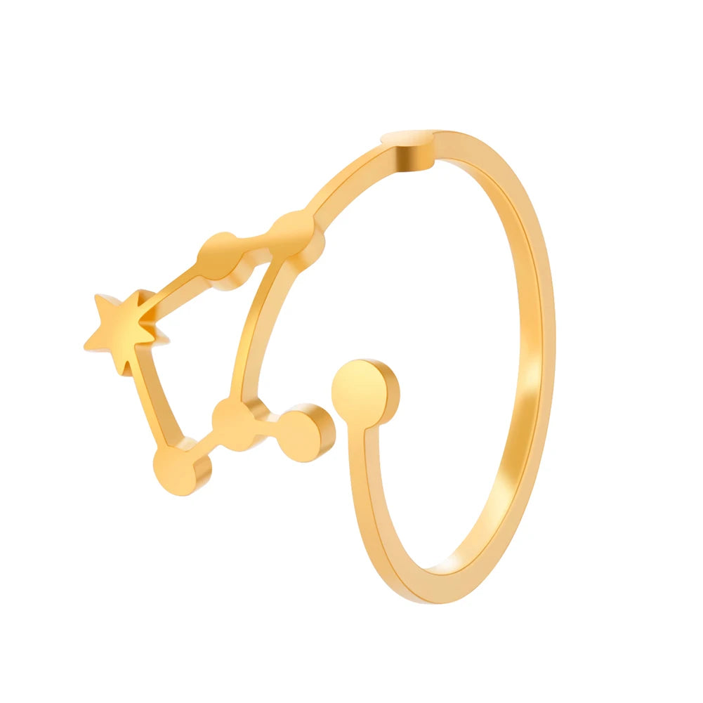 Minimalist Handmade Zodiac Ring