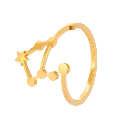 Minimalist Handmade Zodiac Ring