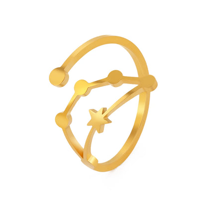 Minimalist Handmade Zodiac Ring