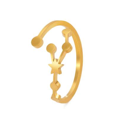 Minimalist Handmade Zodiac Ring