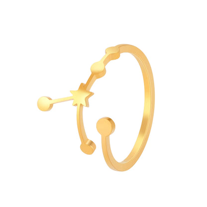 Minimalist Handmade Zodiac Ring