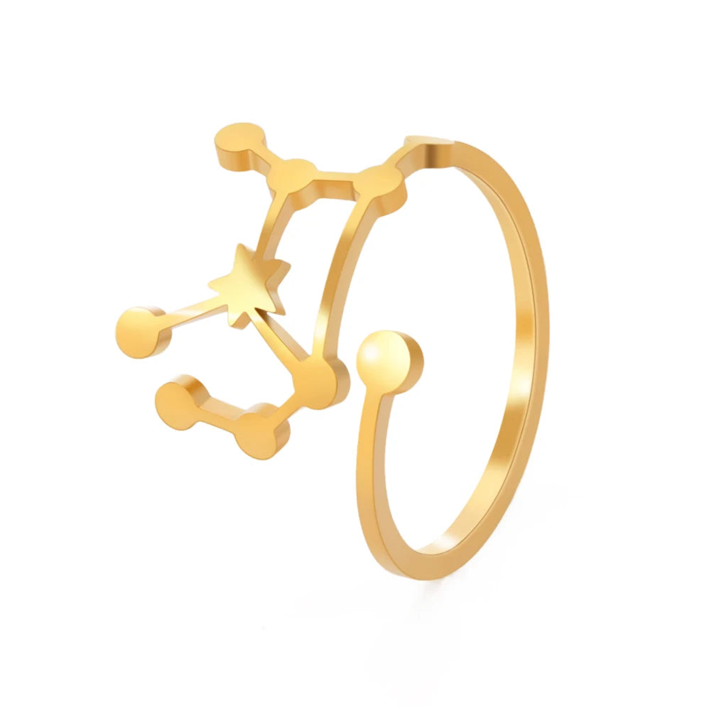Minimalist Handmade Zodiac Ring