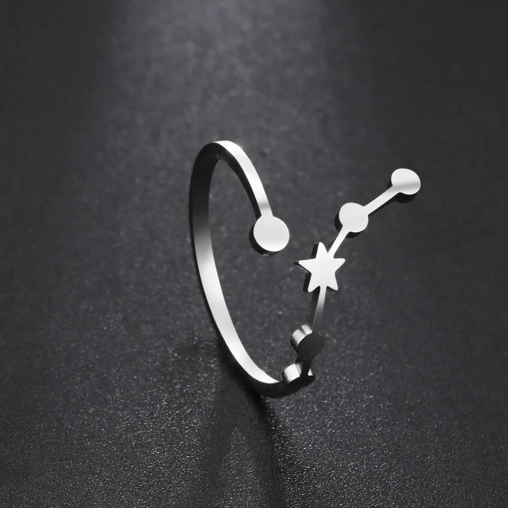 Minimalist Handmade Zodiac Ring